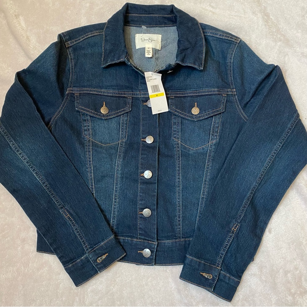 NWT Jessica Simpson Denim Jacket with Button Details